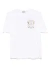Paul & Shark Capri Embroidery X-soft Jersey T-shirt In White