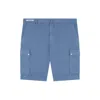Paul & Shark Bermuda Cargo In Cotone Chino Tencel In Avio