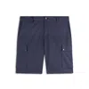 Paul & Shark Bermuda Cargo In Cotone Chino Tencel In Blu