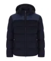 Paul & Shark Cashmere Puffer Jacket In Black