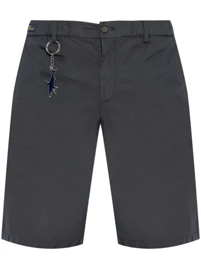 Paul & Shark Charm-detail Chino Shorts In Blue
