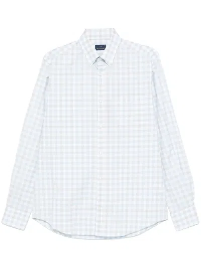 Paul & Shark Checked Shirt In Blue