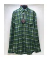Paul & Shark Checkered Long-sleeved Shirt In Green