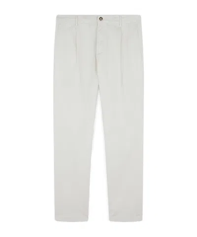 Paul & Shark Chino Pants In Cotton And Stretch Tencel