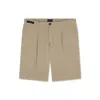Paul & Shark Bermuda In Seta E Cotone Stretch Chino Silk In Sabbia