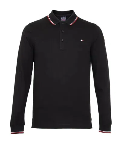 Paul & Shark Classic Polo Shirt In Black