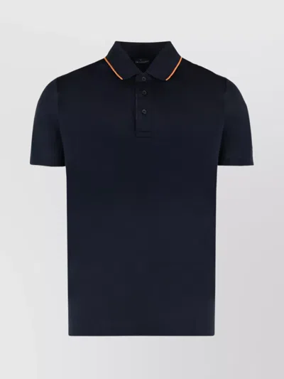 Paul & Shark Collar Contrast Cotton Polo Shirt