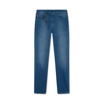 Paul & Shark Jeans In Cotone Stretch Denim Comfort In Blu Chiaro Jeans