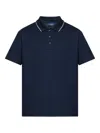 Paul & Shark Contrasting-trim Polo Shirt In Blue