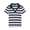 Paul & Shark Polo In Cotone E Seta In Blu - Bianco