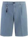 Paul & Shark Cotton Bermuda Shorts In Blue
