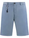 Paul & Shark Cotton Bermuda Shorts In Blue