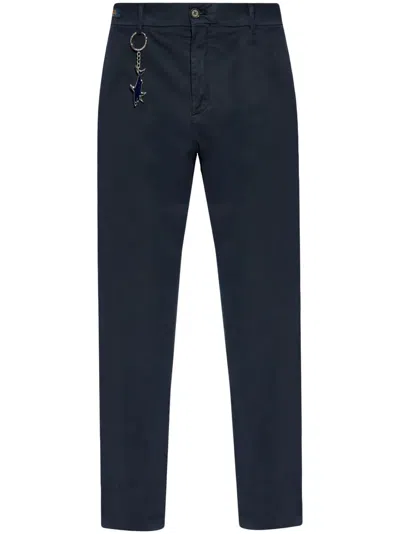 Paul & Shark Cotton-blend Trousers In Blue