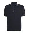 Paul & Shark Cotton And Cashmere Polo Shirt With Contrasting Details In Blue