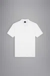 Paul & Shark Polo In Jersey Di Cotone Con Logo Ricamato In Bianco