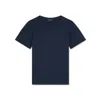 Paul & Shark T-shirt In Jersey Di Cotone Con Ricamo Logo In Blu