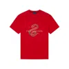 Paul & Shark T-shirt In Jersey Di Cotone Year Of The Snake In Rosso