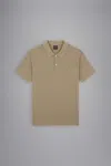 Paul & Shark Piqué Cotton Polo Shirt In Beige