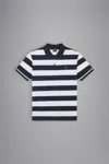 Paul & Shark Stripe-pattern Polo Shirt In Blu Bianco