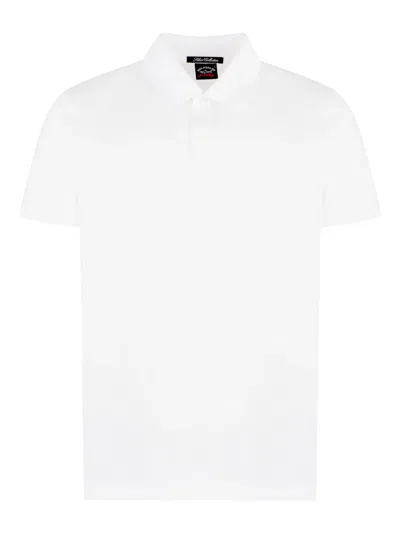 Paul & Shark Cotton Polo Shirt In 白色
