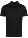Paul & Shark Short Sleeve Cotton Polo Shirt In Black
