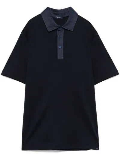 Paul & Shark Cotton Polo Shirt In Blue