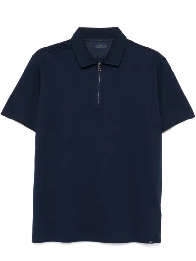 Paul & Shark Cotton Polo Shirt In Blue
