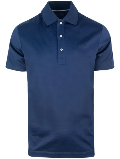 Paul & Shark Cotton Polo Shirt In Blue