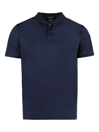 Paul & Shark Cotton Polo Shirt In Blue