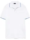 Paul & Shark Contrasting Details Polo Shirt In White