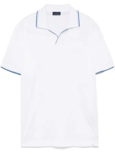 Paul & Shark Contrasting Details Polo Shirt In White