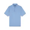 Paul & Shark Polo In Cotone Con Dettagli In Lino In Avio - Scozzese
