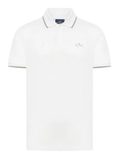 Paul & Shark Cotton Polo In White