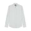Paul & Shark Camicia In Popeline Di Cotone In Bianco Righe Verdi
