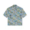 Paul & Shark Camicia In Popeline Di Cotone In Stampa Palme Capri