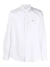 Paul & Shark Long-sleeve Cotton Shirt In Blanco