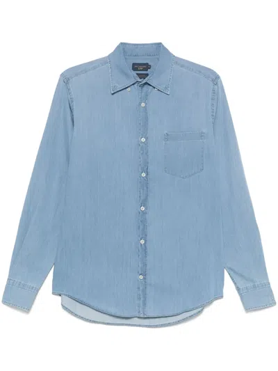 Paul & Shark Cotton Shirt In Blue