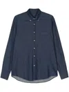 Paul & Shark Cotton Shirt In Blue