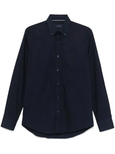 Paul & Shark Cotton Shirt In Blue