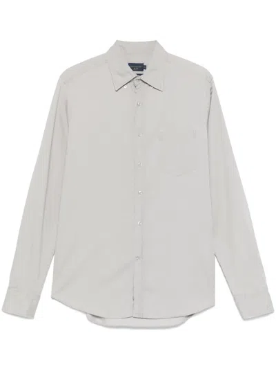 Paul & Shark Cotton Shirt In Grey