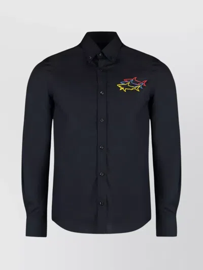 PAUL & SHARK COTTON SHIRT WITH BUTTON-DOWN COLLAR