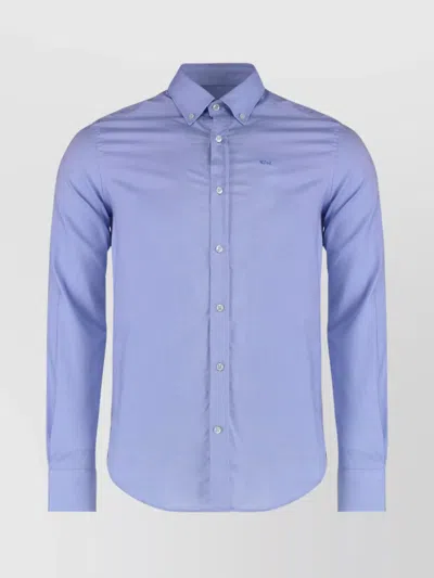 PAUL & SHARK COTTON SHIRT WITH BUTTONED CUFFS AND COLLAR
