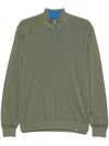 Paul & Shark Cotton Sweater In Green