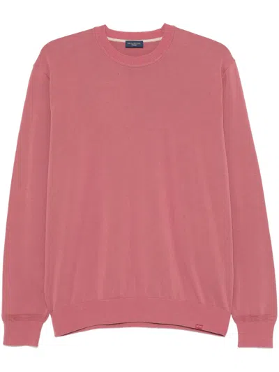 Paul & Shark Cotton Sweater In Pink