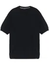 Paul & Shark Short Sleeve Crew Neck Top In 013 Navy
