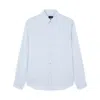 Paul & Shark Camicia Silver In Twill Di Cotone In Bianco Quadri  Blu Azzurro