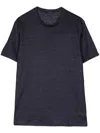 PAUL & SHARK CREW-NECK LINEN T-SHIRT