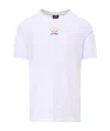 Paul & Shark Crew Neck Printed Logo T-shirt In White