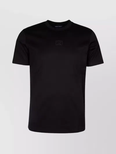 Paul & Shark Crew Neck Short Sleeves T-shirt In Black