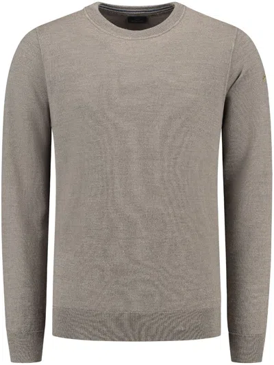 Paul & Shark Crew-neck Sweater In Neutrals